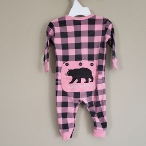 little Blue House plaid footless sleeper/footie